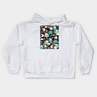 Rabbit Tea Party Art II Kids Hoodie